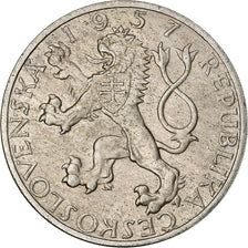 Czechoslovakia, 10 Korun, 1957, Silver, MS(60-62), KM:48