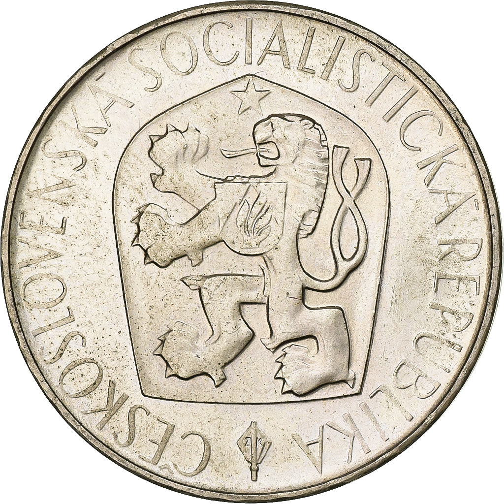 Coin, Czechoslovakia, 10 Korun, 1965, MS(63), Silver, KM:58
