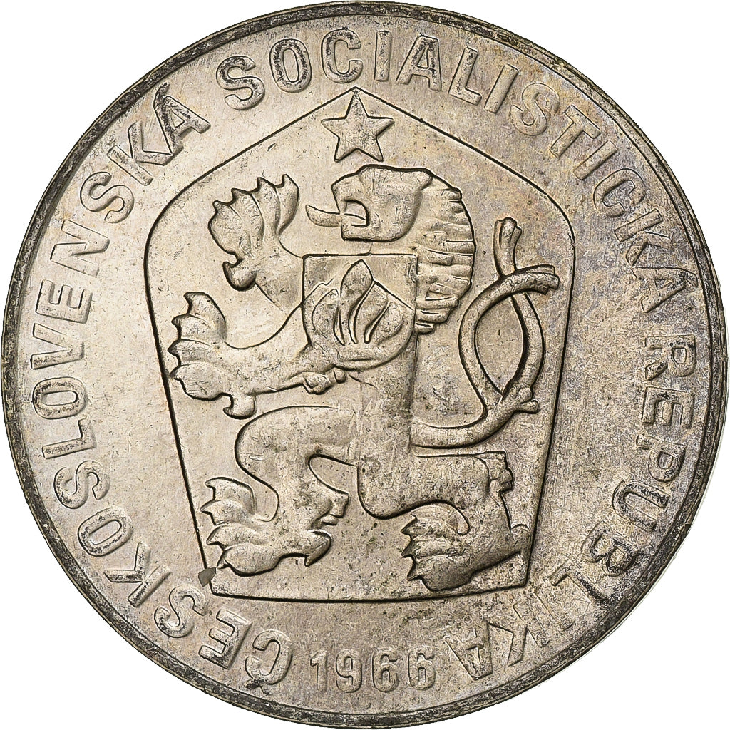 Tschechoslowakei, 10 Korun, 1966, Silber, VZ+, KM:61