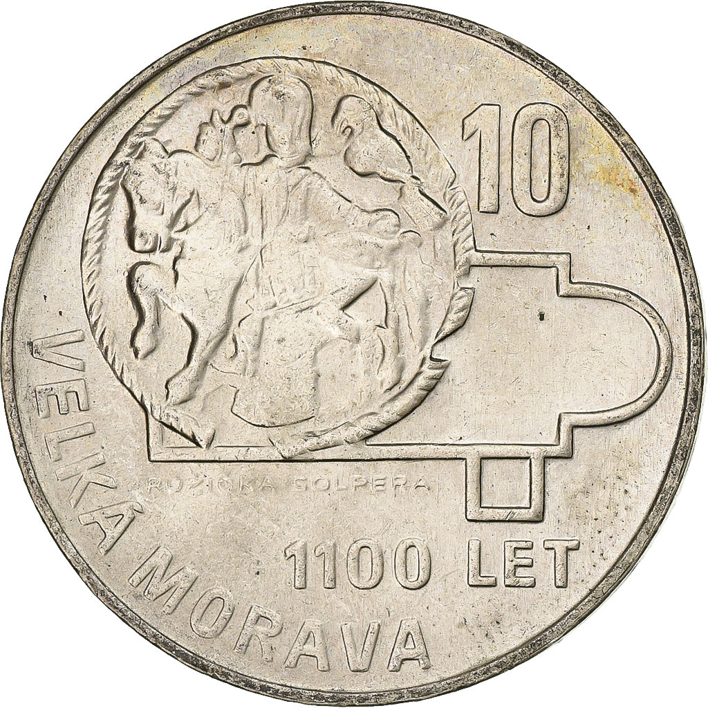 Tschechoslowakei, 10 Korun, 1966, Silber, VZ+, KM:61