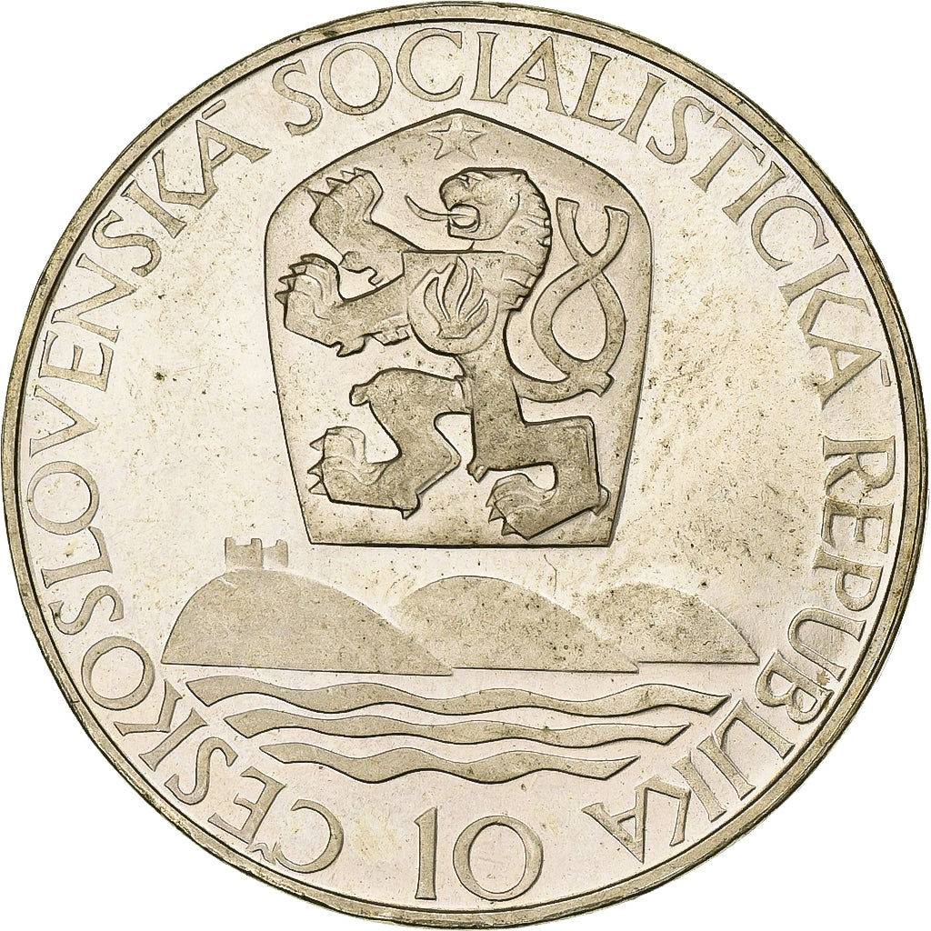 Czechoslovakia, 10 Korun, 1967, Silver, MS(60-62), KM:62