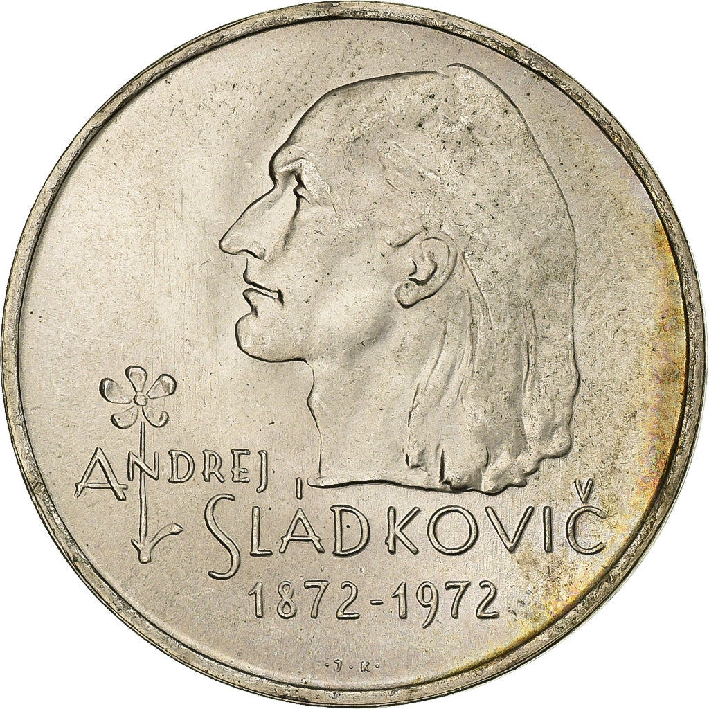 Cecoslovacchia, 20 Korun, 1972, FS, Argento, SPL, KM:76