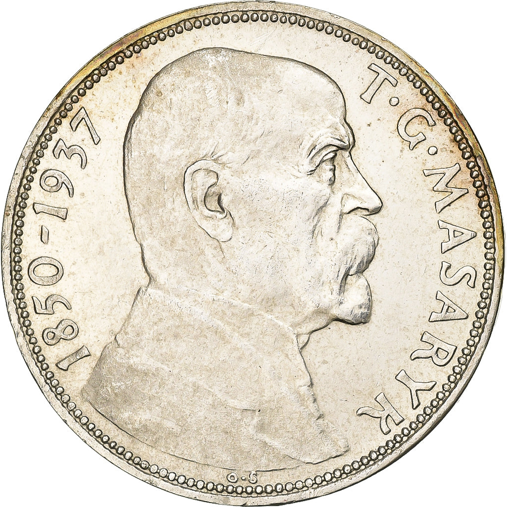 Czechoslovakia, 20 Korun, 1937, Silver, MS(60-62), KM:18
