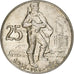 Checoslováquia, 25 Korun, 1954, Prata, AU(50-53), KM:41