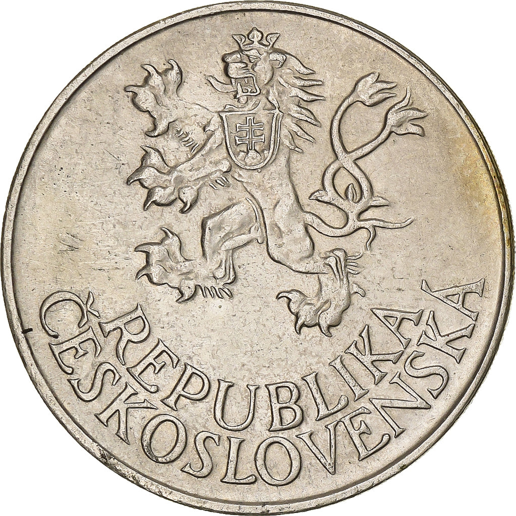 Czechoslovakia, 25 Korun, 1955, Silver, AU(50-53), KM:43