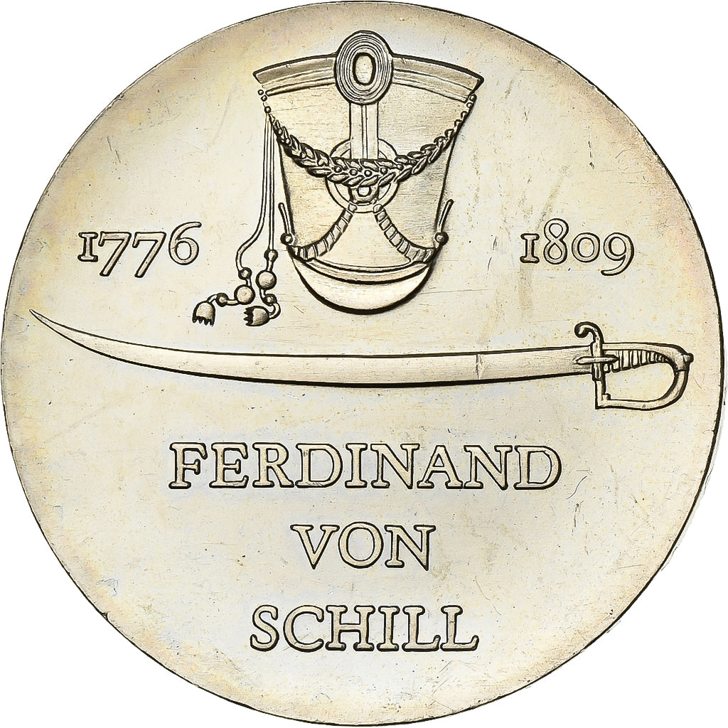 Democratic Republic of Germany, 5 Mark, 1976, Kupfer-Nickel, SS+, KM:60