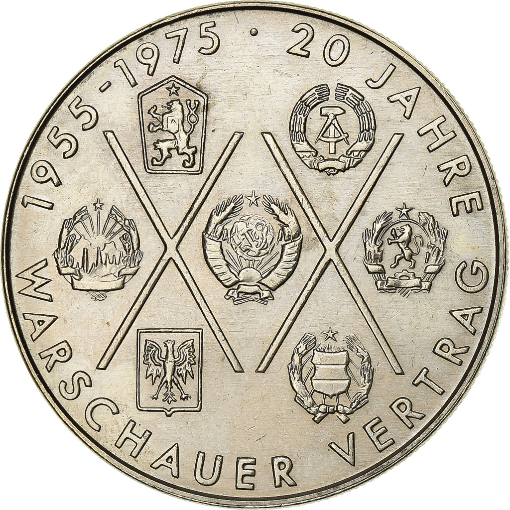 DUITSE DEMOCRATISCHE REPUBLIEK, 10 Mark, 1975, Berlin, Cupro-nikkel, PR, KM:58
