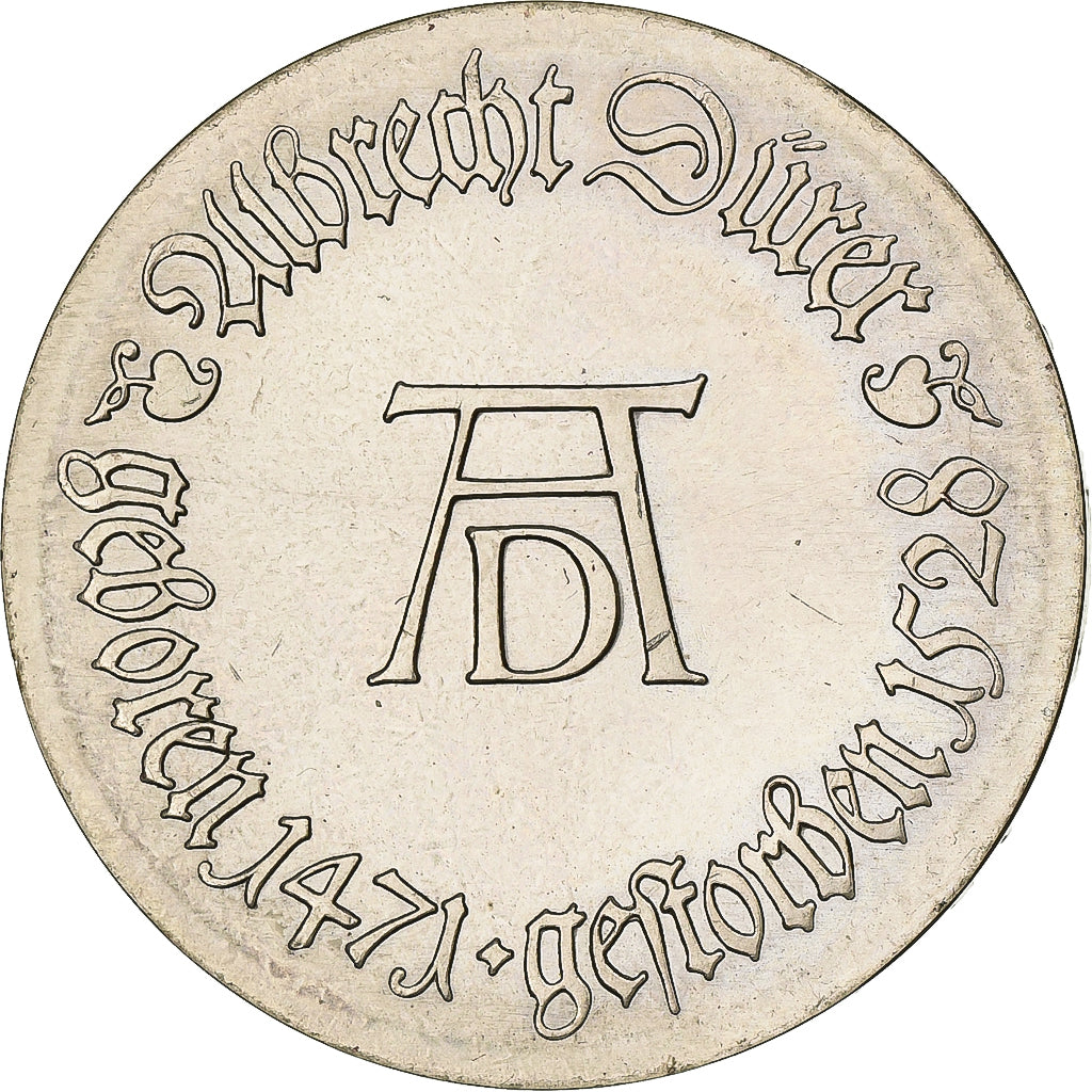 REPÚBLICA DEMOCRÁTICA ALEMANA, 10 Mark, 1971, Plata, EBC, KM:31