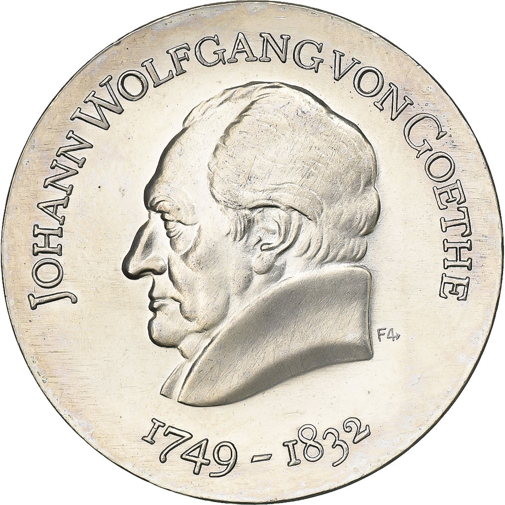 DUITSE DEMOCRATISCHE REPUBLIEK, 20 Mark, 1969, Zilver, PR+, KM:25