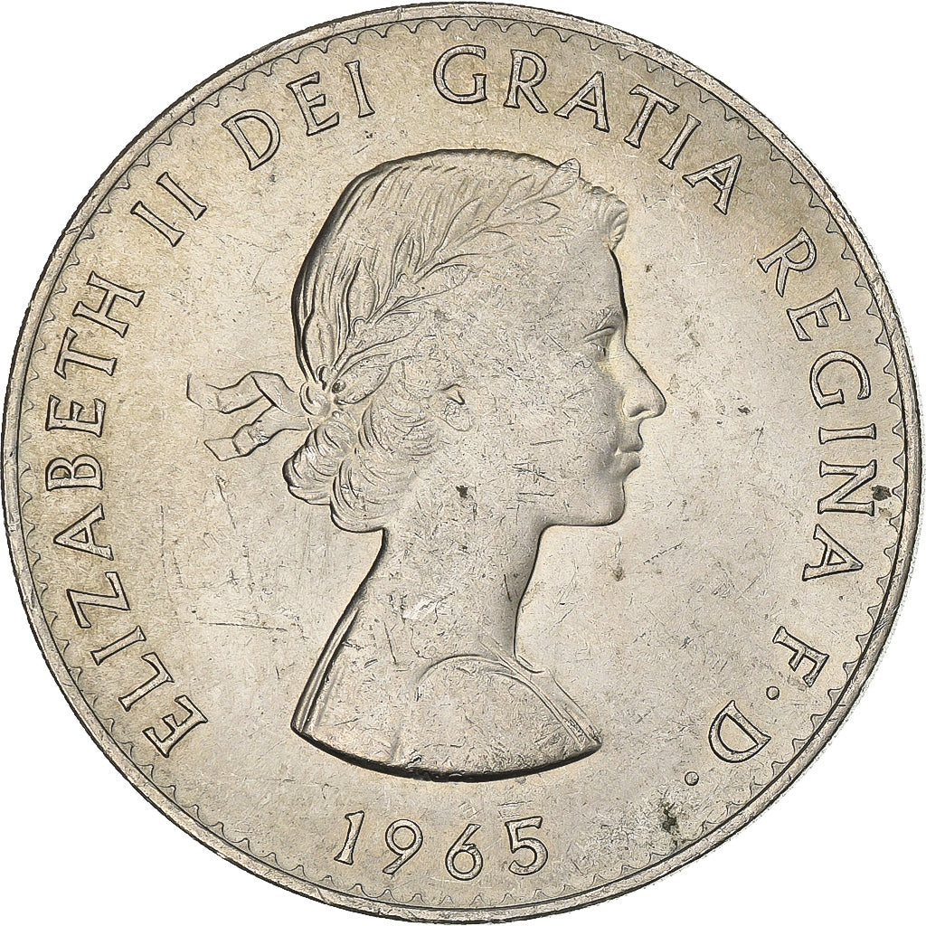 Münze, Großbritannien, Elizabeth II, Crown, 1965, SS, Kupfer-Nickel, KM:910