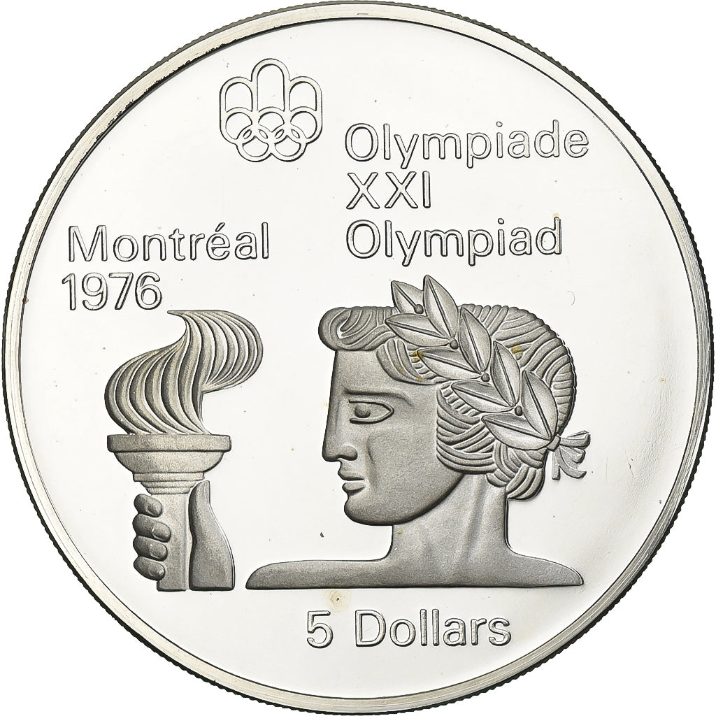 Coin, Canada, Montréal XXI Olympiade, 5 Dollars, 1974, Ottawa, MS(65-70)