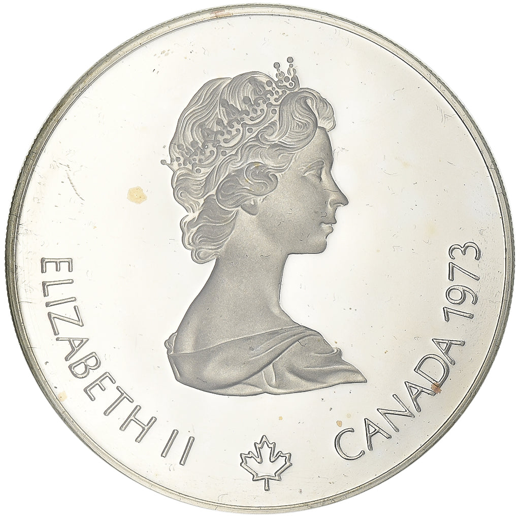 Canada, Elizabeth II, 5 Dollars, 1973, Royal Canadian Mint, Silver, MS(63)
