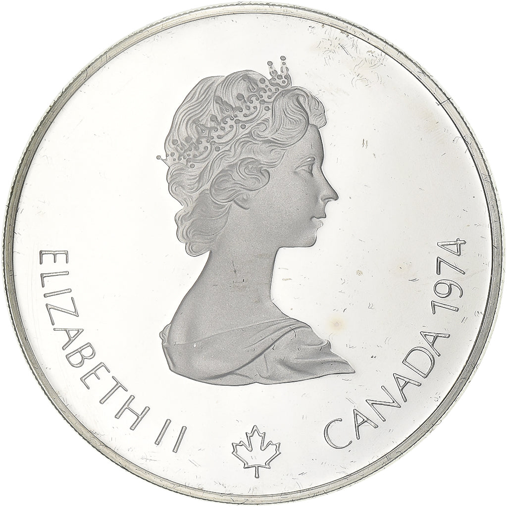 Canada, Elizabeth II, 5 Dollars, 1974, Royal Canadian Mint, Silver, MS(64)