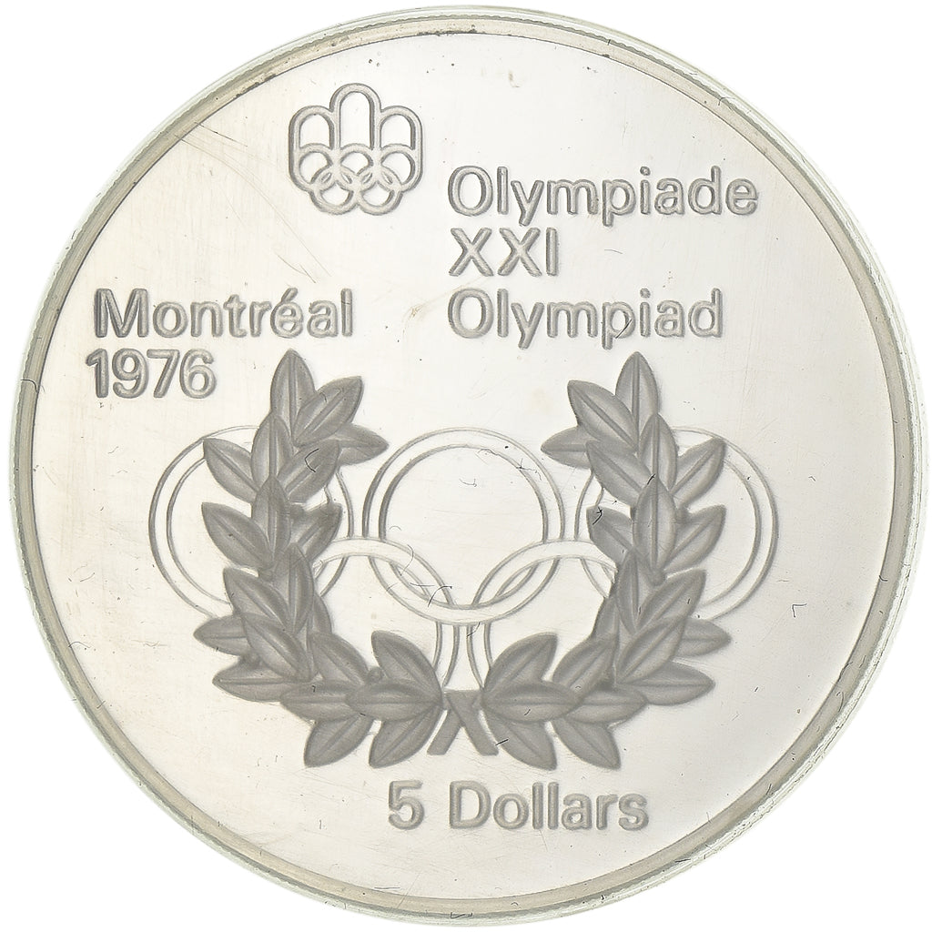 Canada, Elizabeth II, 5 Dollars, 1974, Royal Canadian Mint, Silver, MS(64)