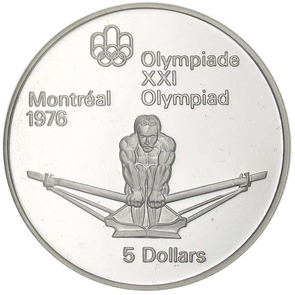 Canada, Elizabeth II, 5 Dollars, 1974, Royal Canadian Mint, Silver, MS(65-70)
