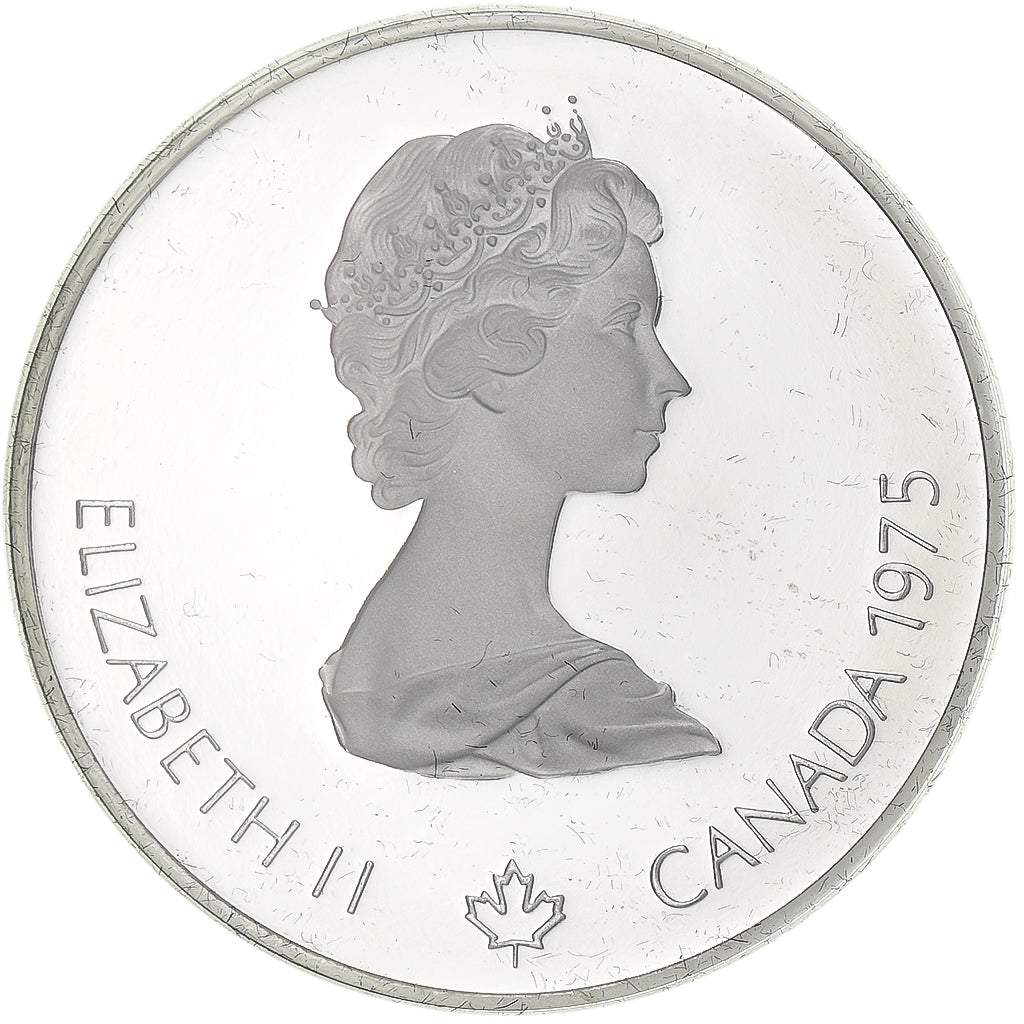 Coin, Canada, Elizabeth II, Marathon, 5 Dollars, 1975, MS(65-70), Silver, KM:98