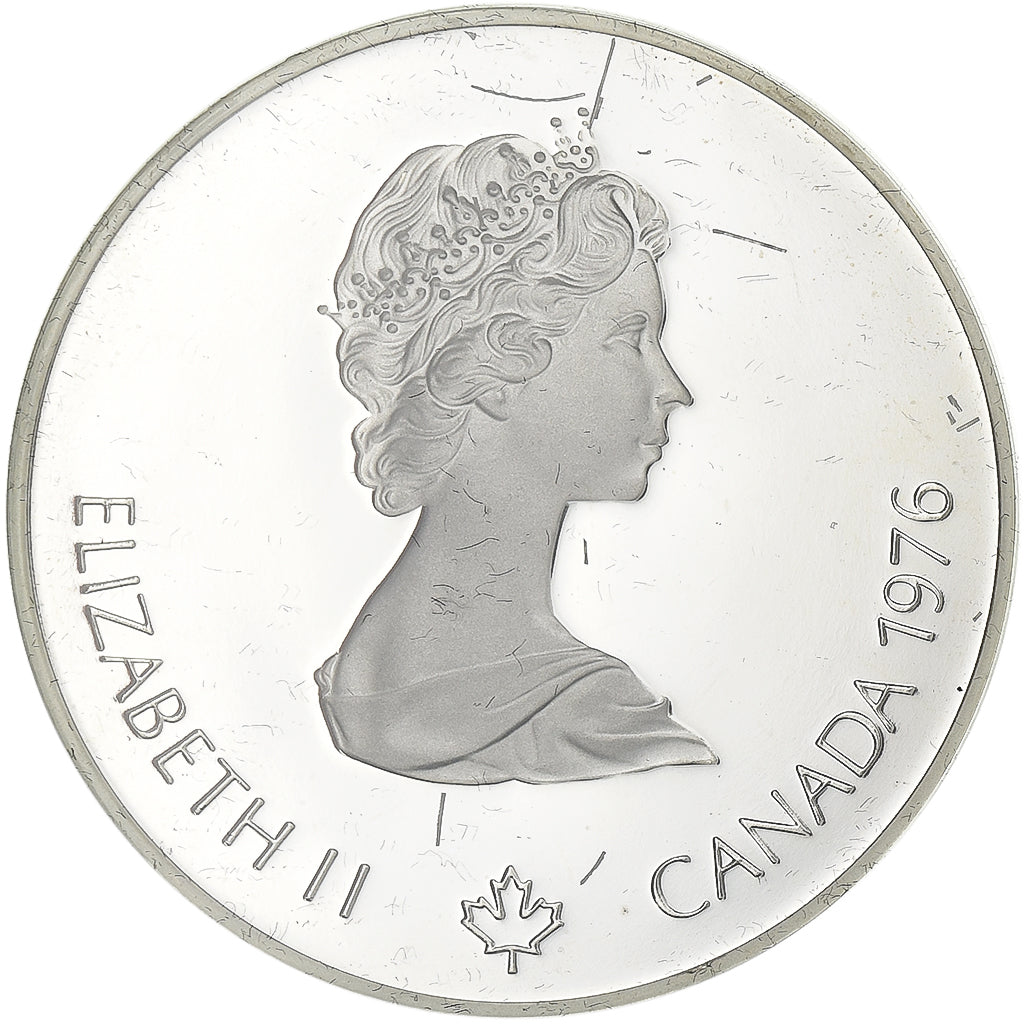 Canada, Elizabeth II, 5 Dollars, 1976, Royal Canadian Mint, Argento, SPL+