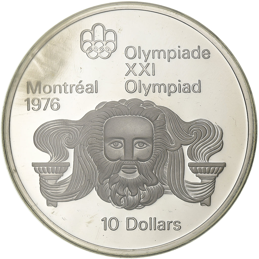 Kanada, Elizabeth II, 10 Dollars, 1976 Olympics - Head of Zeus, 1974, Royal