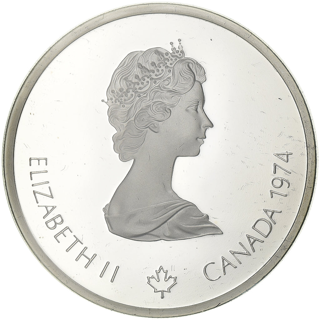 Canada, 10 Dollars, Montréal XXI Olympiade, 1974, Ottawa, Silver, MS(65-70)
