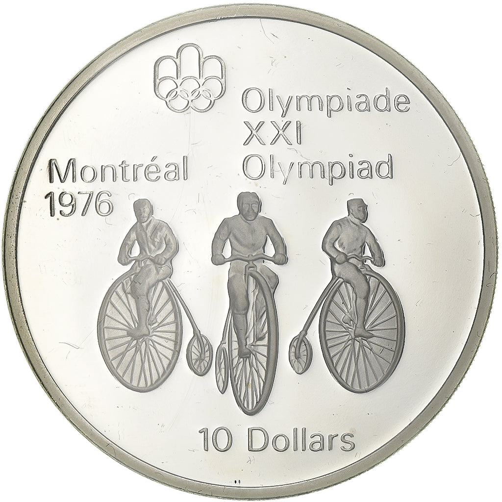 Canada, 10 Dollars, Montréal XXI Olympiade, 1974, Ottawa, Silver, MS(65-70)