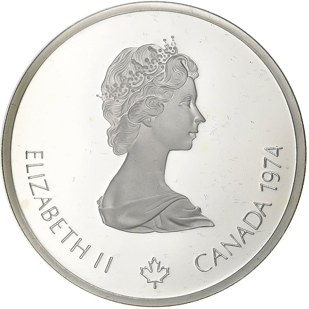 Canada, 10 Dollars, Montréal XXI Olympiade, 1974, Ottawa, Silver, MS(65-70)