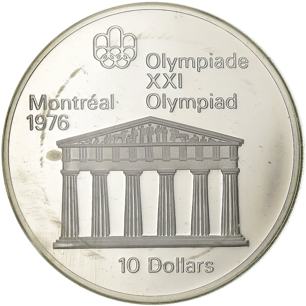 Moeda, Canadá, Montréal XXI Olympiade, 10 Dollars, 1974, Ottawa, MS(65-70)