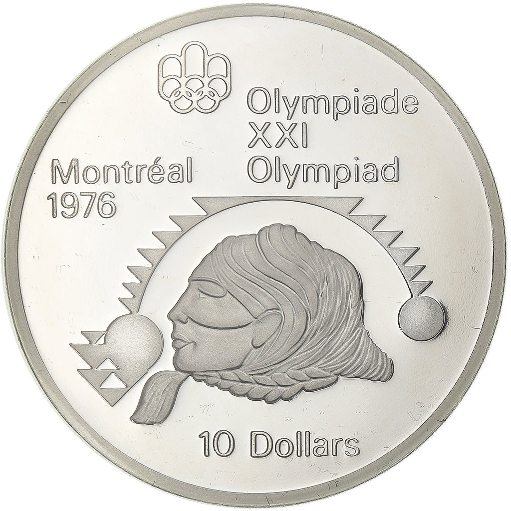 Canada, Elizabeth II, 10 Dollars, 1975, Royal Canadian Mint, Silver, MS(65-70)