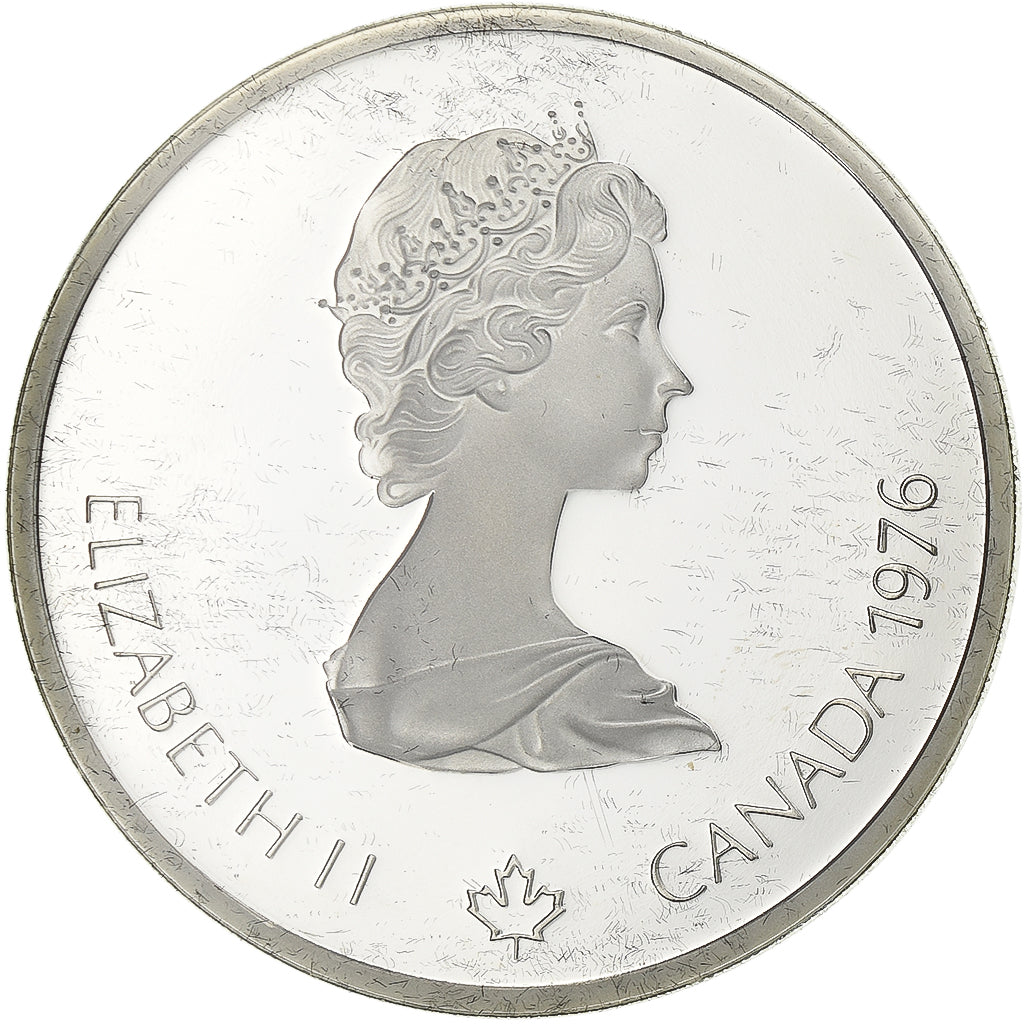 Canada, Elizabeth II, 10 Dollars, 1976 Olympics - Olympic Velodrome, 1976, Royal