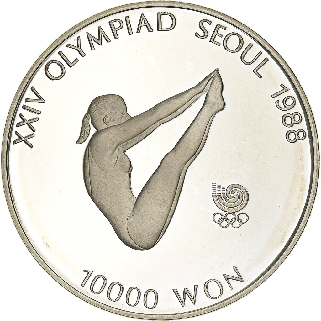 South Korea, 10000 Won, 1987, Silver, MS(65-70), KM:57
