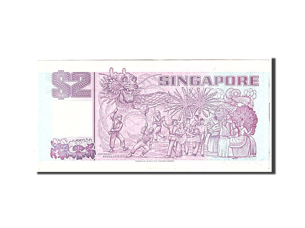 Banknote, Singapore, 2 Dollars, 1998, Undated, KM:37, EF(40-45)