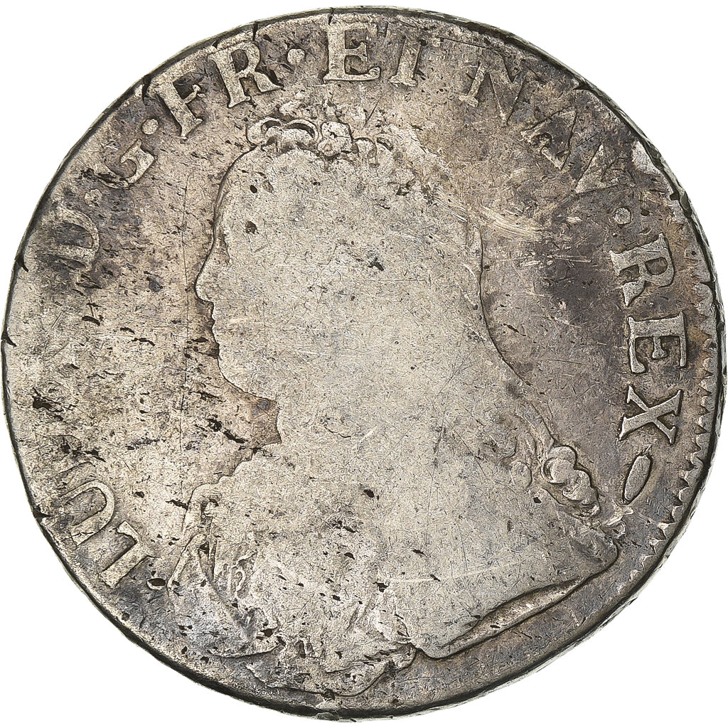 Frankreich, Louis XV, Ecu, Écu aux branches d'olivier, 1737, La Rochelle