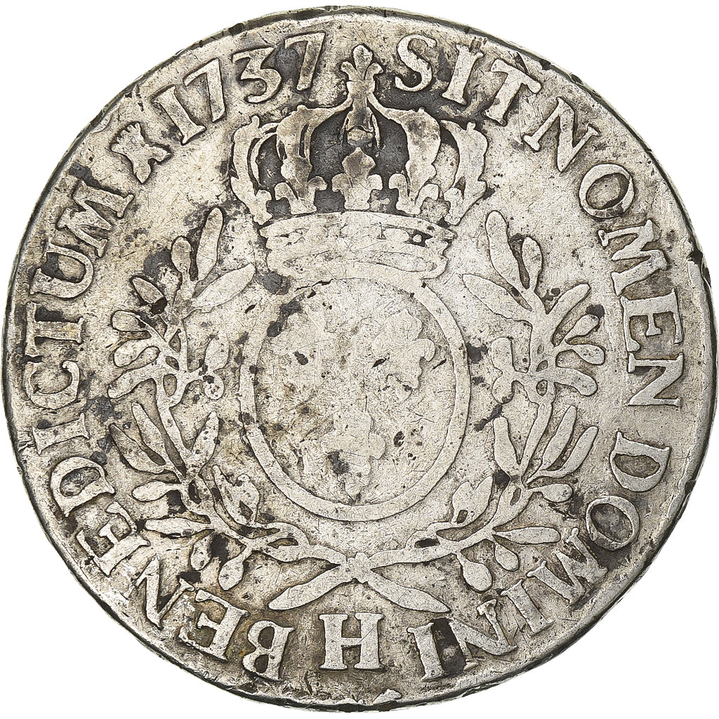 Frankreich, Louis XV, Ecu, Écu aux branches d'olivier, 1737, La Rochelle