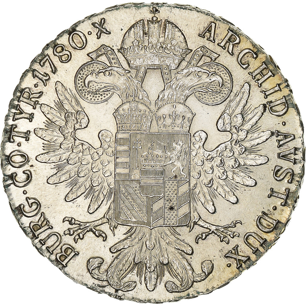 Austria, Maria Theresa, Thaler, 1780, Vienna, Restrike, Silver, MS(60-62)