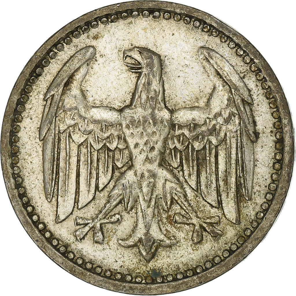 GERMANIA, REPUBBLICA DI WEIMAR, 3 Mark, 1924, Stuttgart, Argento, BB, KM:53