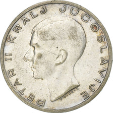 Yugoslavia, Petar II, 20 Dinara, 1938, Silver, VF(30-35), KM:23