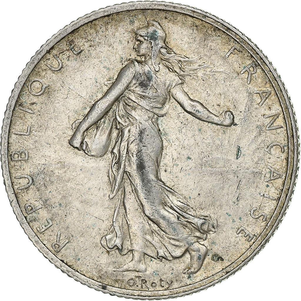 France, 2 Francs, Semeuse, 1913, Paris, Silver, EF(40-45), Gadoury:532, KM:845.1