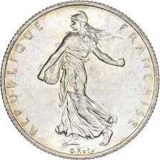 Francia, 2 Francs, Semeuse, 1917, Paris, Plata, SC, KM:845.1