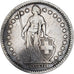 Szwajcaria, 2 Francs, 1874, Bern, Srebro, VF(20-25), KM:21