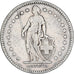 Suiza, 2 Francs, 1894, Paris, Plata, BC+, KM:21