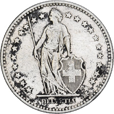 Svizzera, 2 Francs, 1913, Bern, Argento, MB+, KM:21