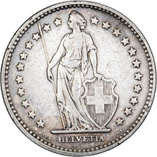 Switzerland, 2 Francs, 1920, Bern, Silver, EF(40-45), KM:21
