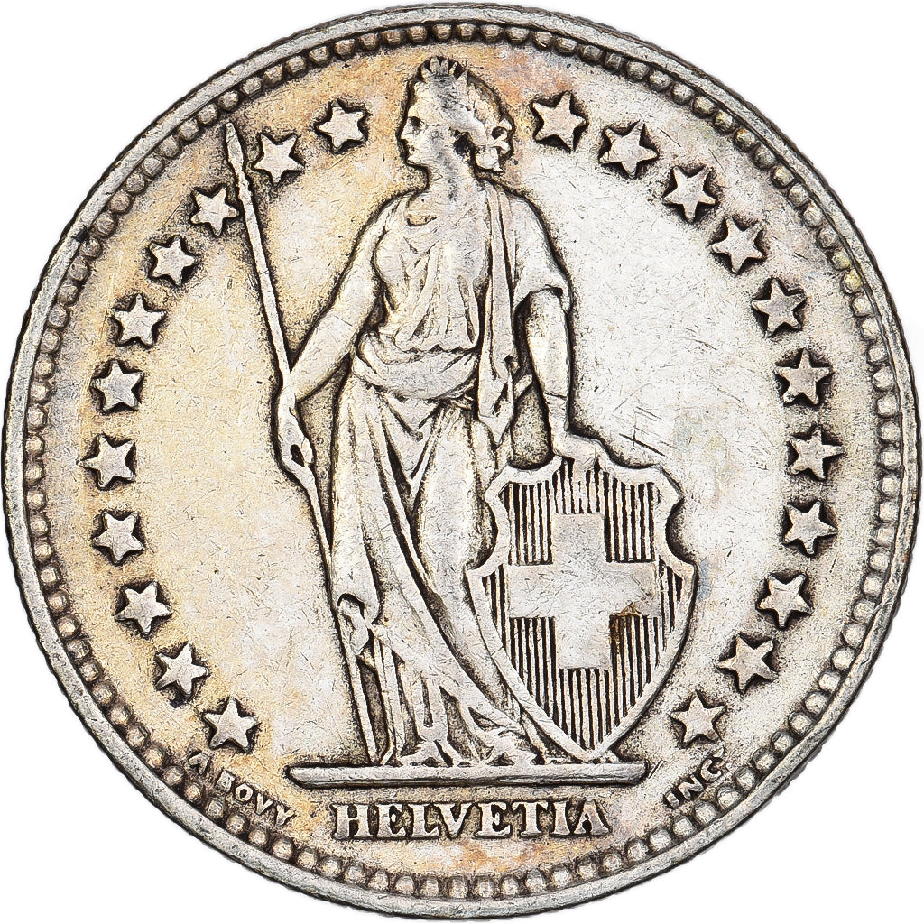 Coin, Switzerland, 2 Francs, 1940, Bern, EF(40-45), Silver, KM:21