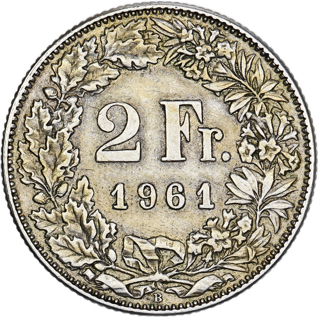 Suisse, 2 Francs, 1961, Bern, Argent, TTB+, KM:21