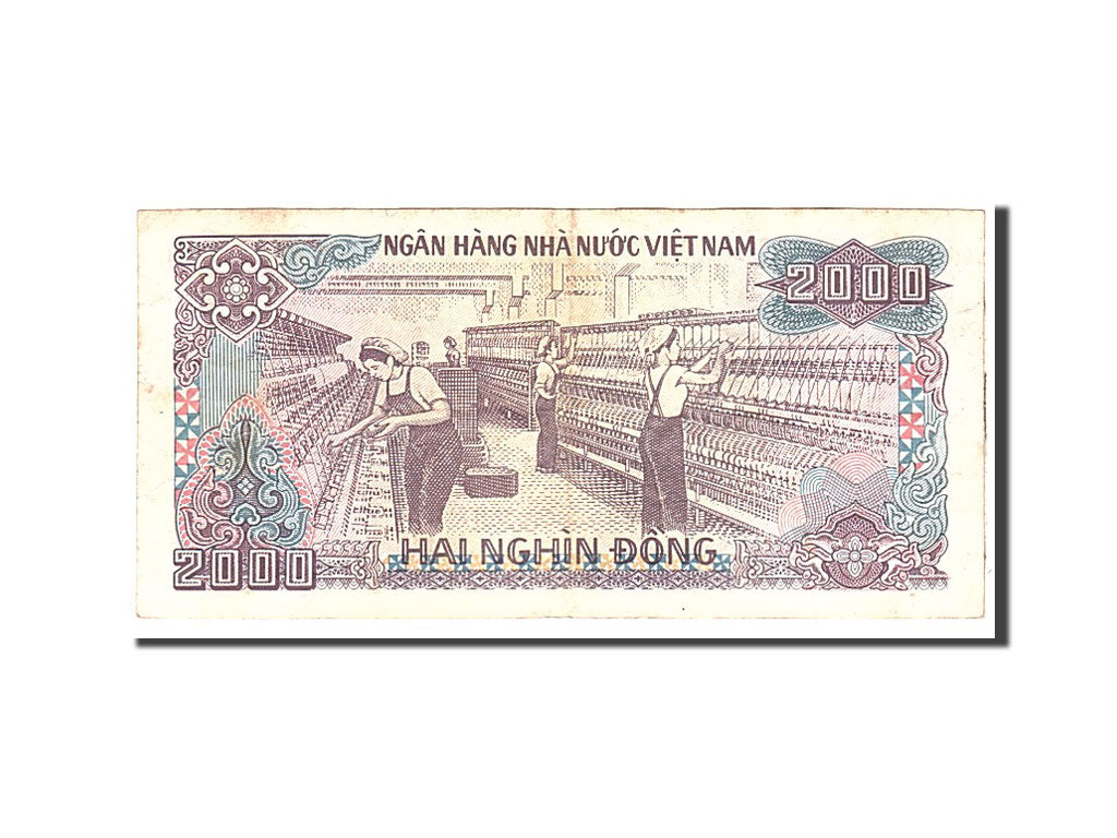 Banconote, Vietnam, 2000 D<ox>ng, 1988, KM:107a, Undated, BB