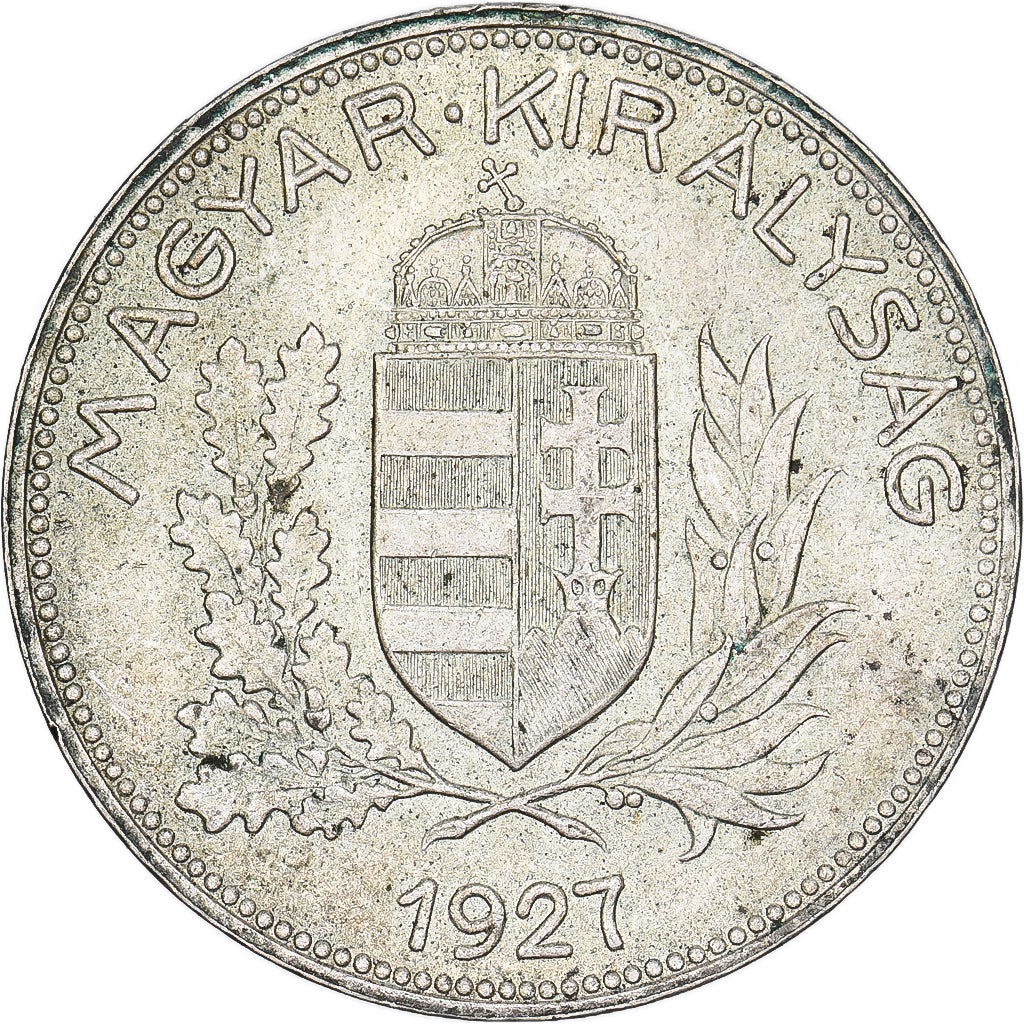 Ungheria, Pengo, 1927, Budapest, Argento, BB, KM:510