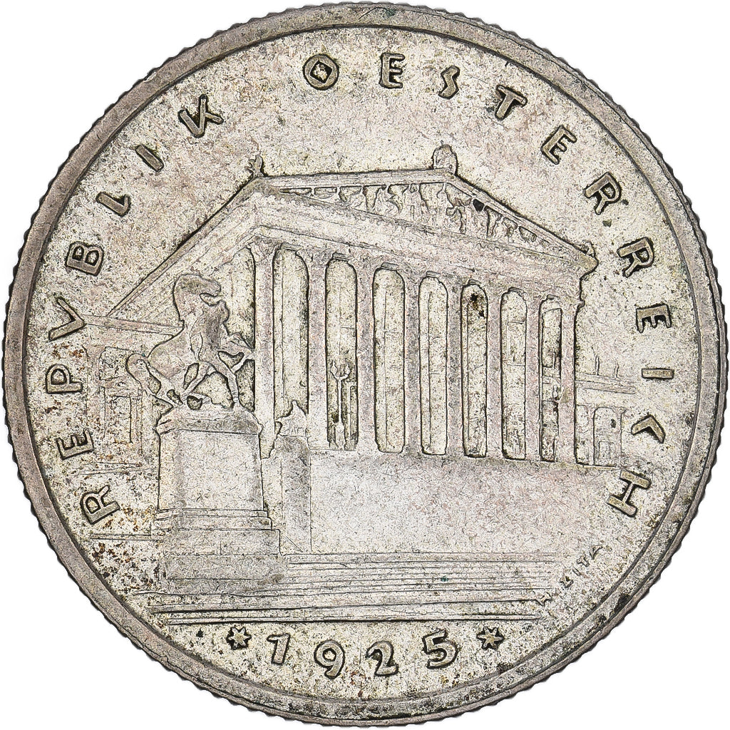 Oostenrijk, Schilling, 1925, Zilver, FR+, KM:2840