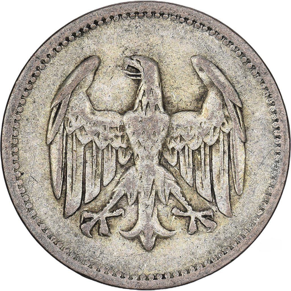 ALEMANHA, REPÚBLICA DE WEIMAR, Mark, 1924, Berlin, Prata, VF(30-35), KM:42