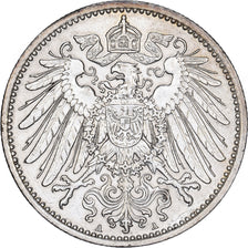 GERMANIA - IMPERO, Wilhelm II, Mark, 1915, Berlin, Argento, BB+, KM:14