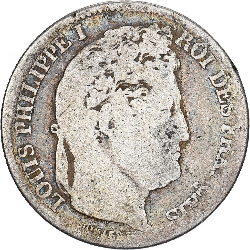 France, Franc, Louis-Philippe, 1842, Strasbourg, Silver, F(12-15), Gadoury:453