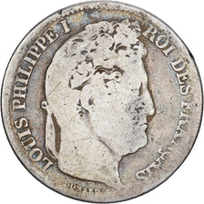 Francia, Franc, Louis-Philippe, 1842, Strasbourg, Plata, BC, Gadoury:453